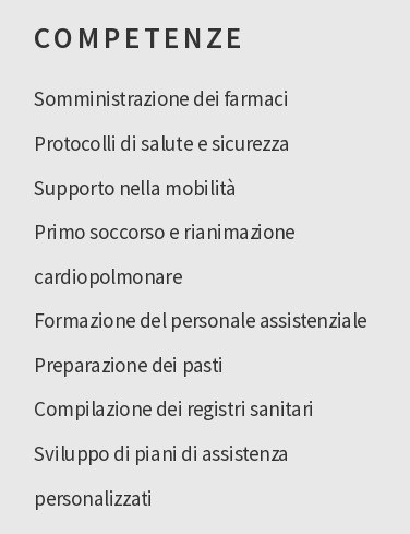 badante cv competenze